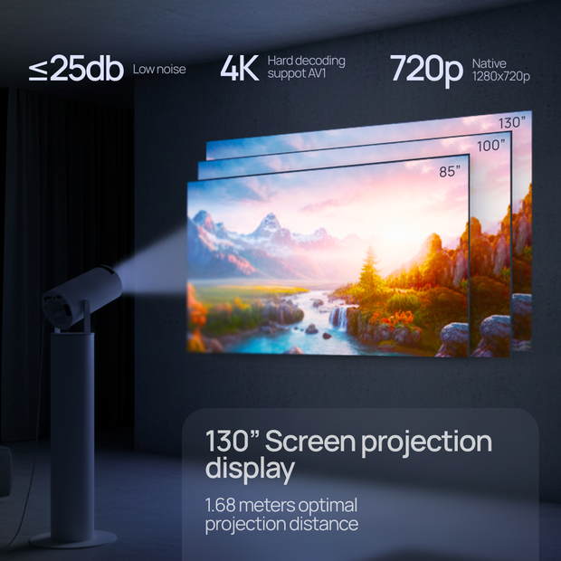 Portable Pro Projector By Simerro
